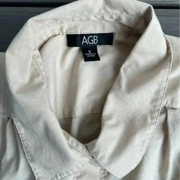 AGB Button‎ Down Blouse Size Small - Picture 3 of 5